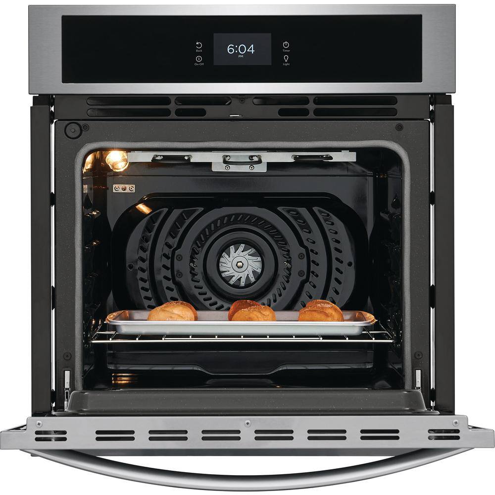 Frigidaire 27 in. Single Electric Wall Oven with Convection in Stainless Steel FCWS2727AS