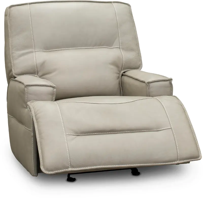 Rockies Beige Power Glider Recliner with Adjustable Lumbar