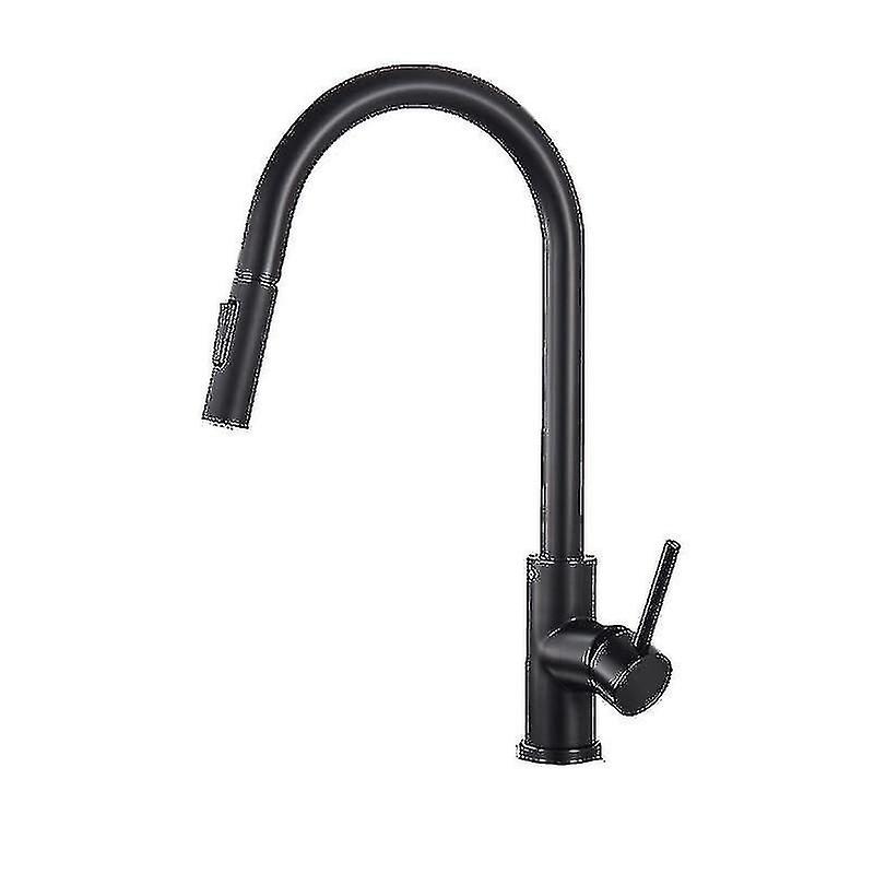 Kitchen Faucet Function， Single Handle Pull Out Mixer， Hot And Cold， Water Taps