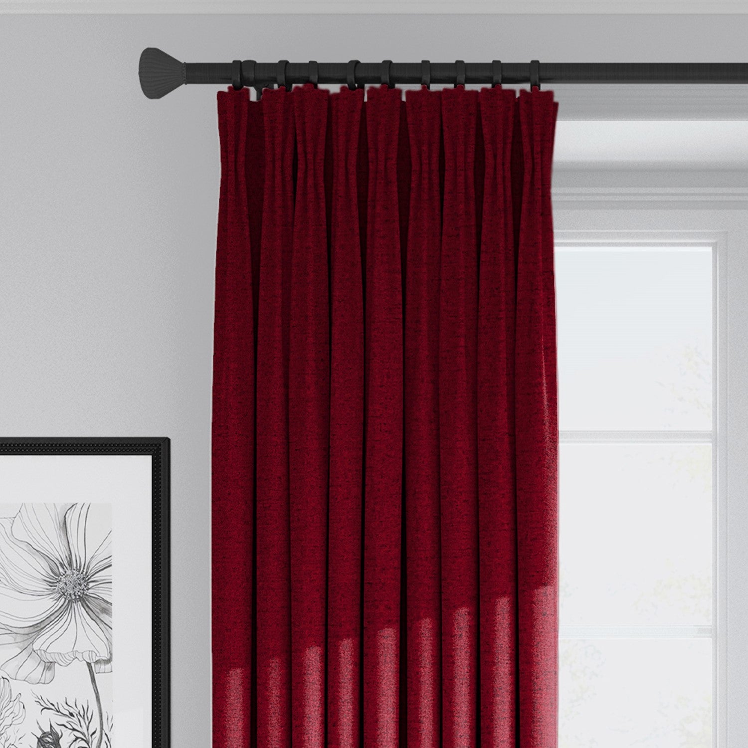 Juno Velvet Red Drapery