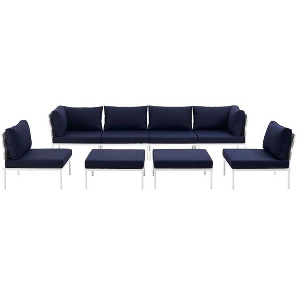 Harmony 8piece Outdoor Patio Aluminum Sectional Sofa Set