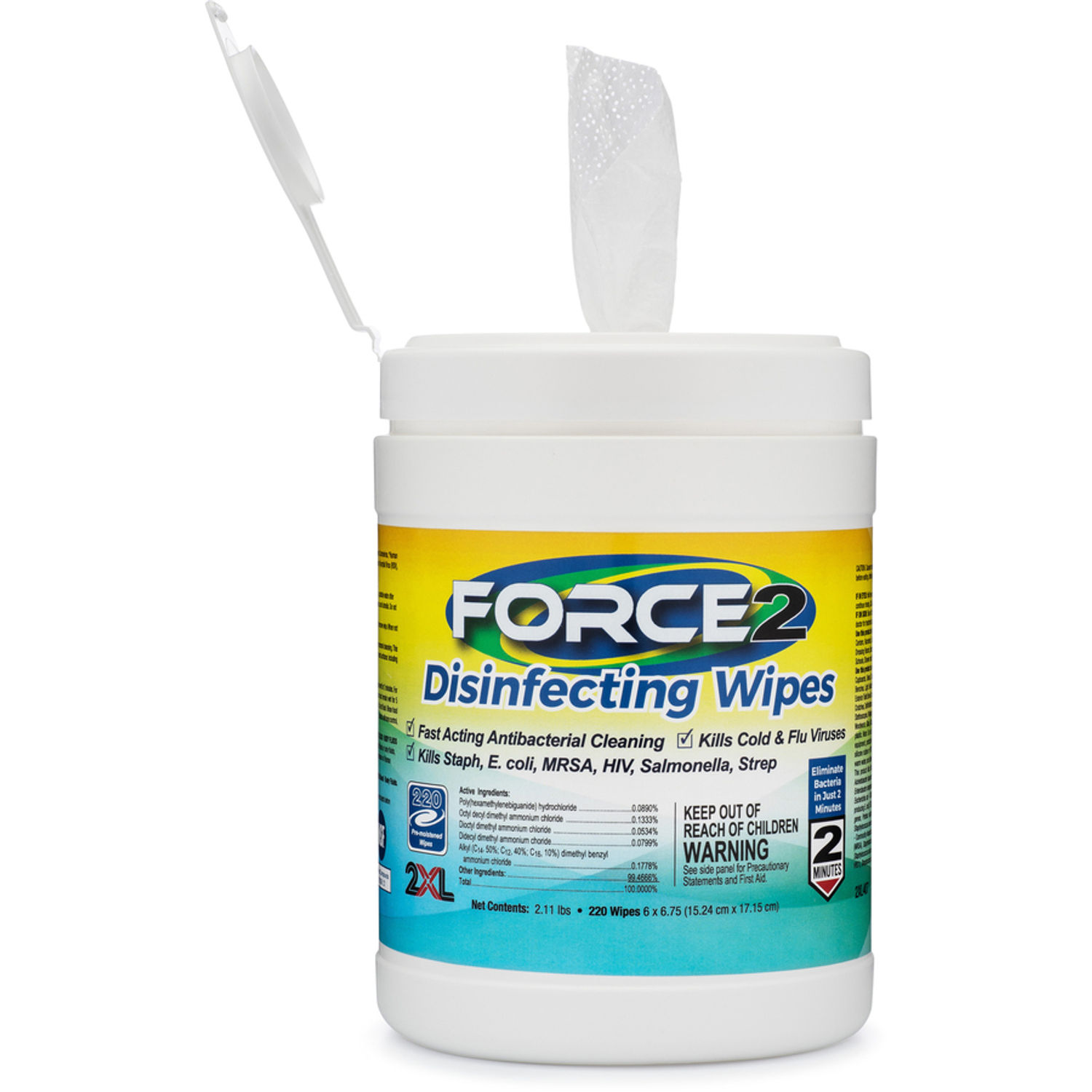 FORCE2 Disinfecting Wipes by 2XL Corporation TXL407