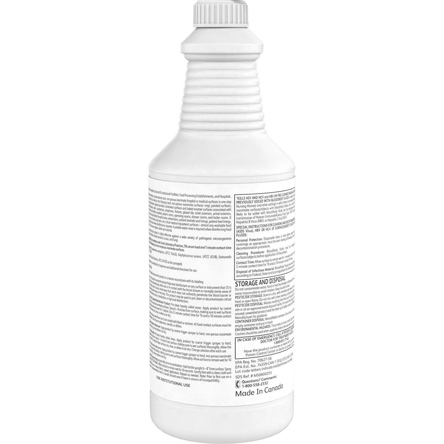 Oxivir Ready-to-use Surface Cleaner by Diversey， Inc DVO4277285CT