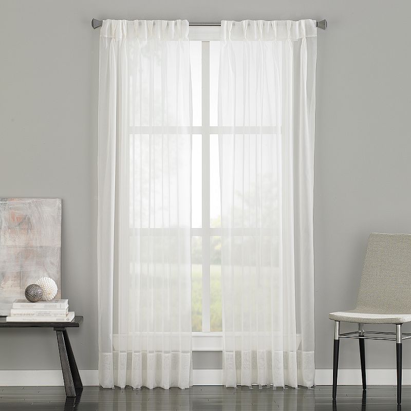 Window Curtainworks Soho Voile Pinch Pleat Window Curtain