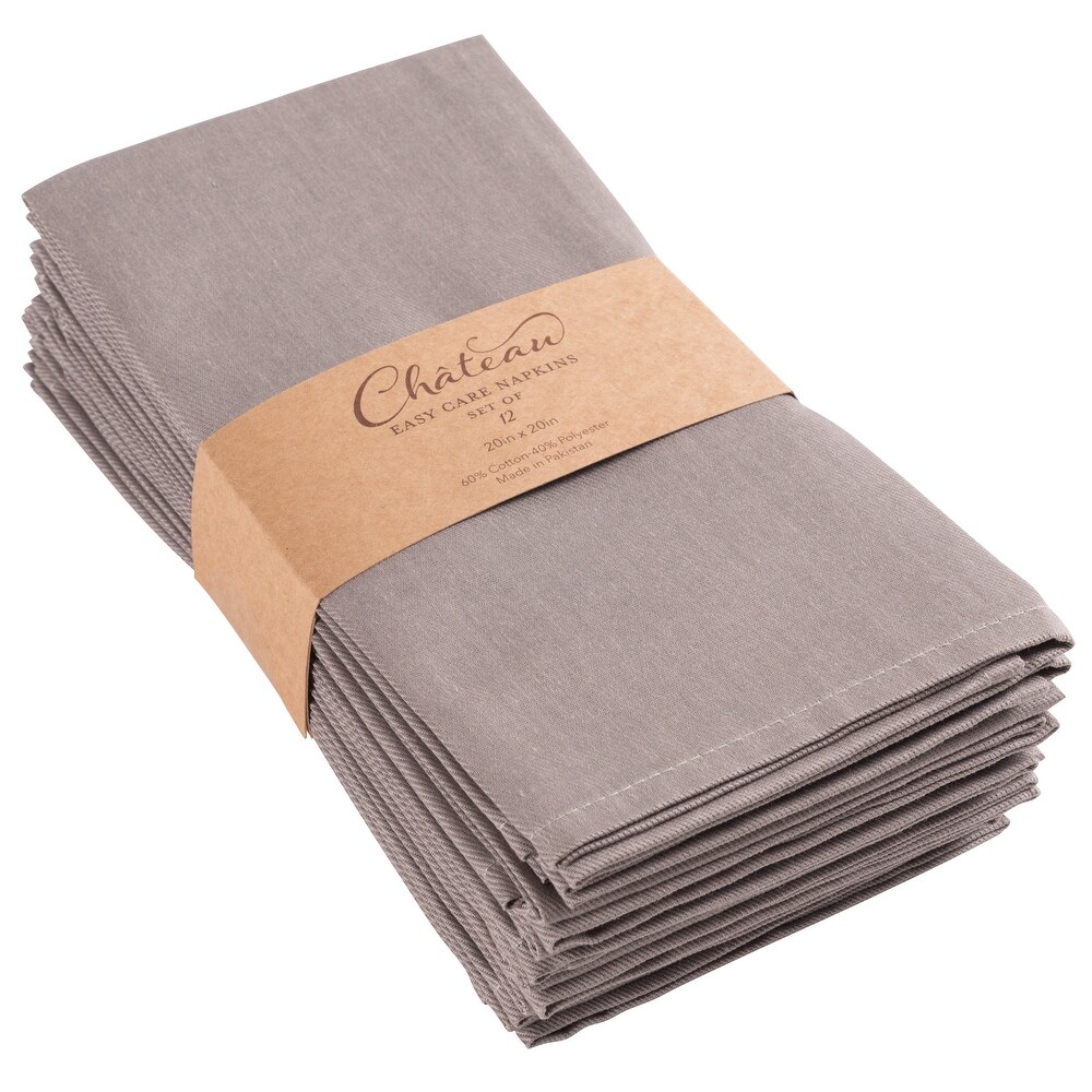 Chateau Easycare Poly Cotton Napkins  Set of 12