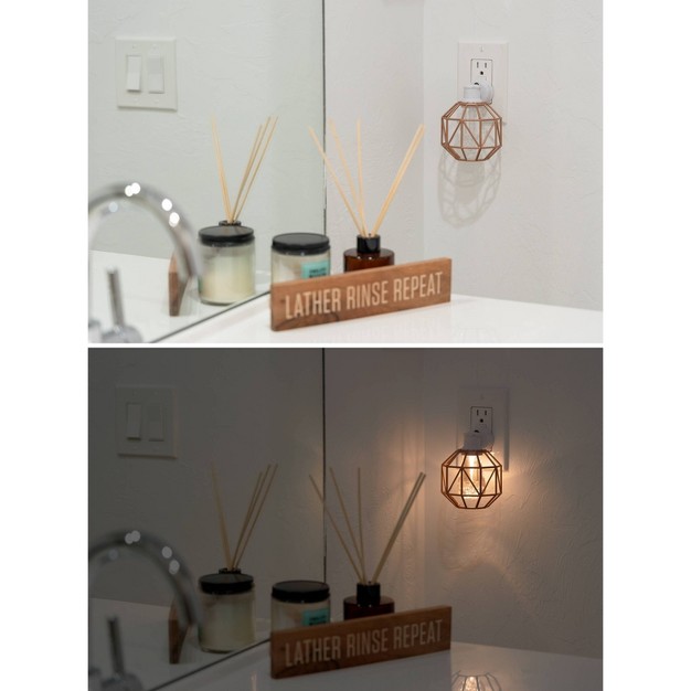 Ge Led Night Light Geometric Shade