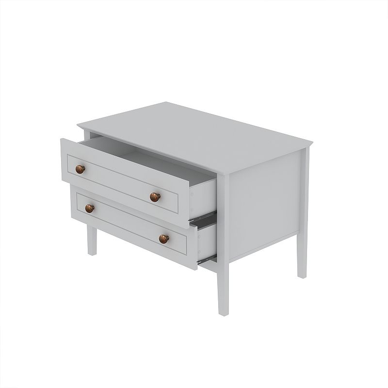 MANHATTAN COMFORT Crown 2-Drawer Bachelor Dresser