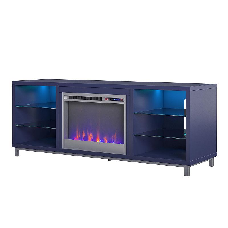 Ameriwood Home Lumina Deluxe Fireplace TV Stand