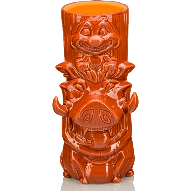 Beeline Creative Geeki Tikis Disney The Lion King Timon And Pumbaa Ceramic Mug Holds 28 Ounces