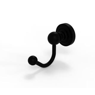 Allied Brass Dottingham Collection Robe Hook in Matte Black DT-20-BKM