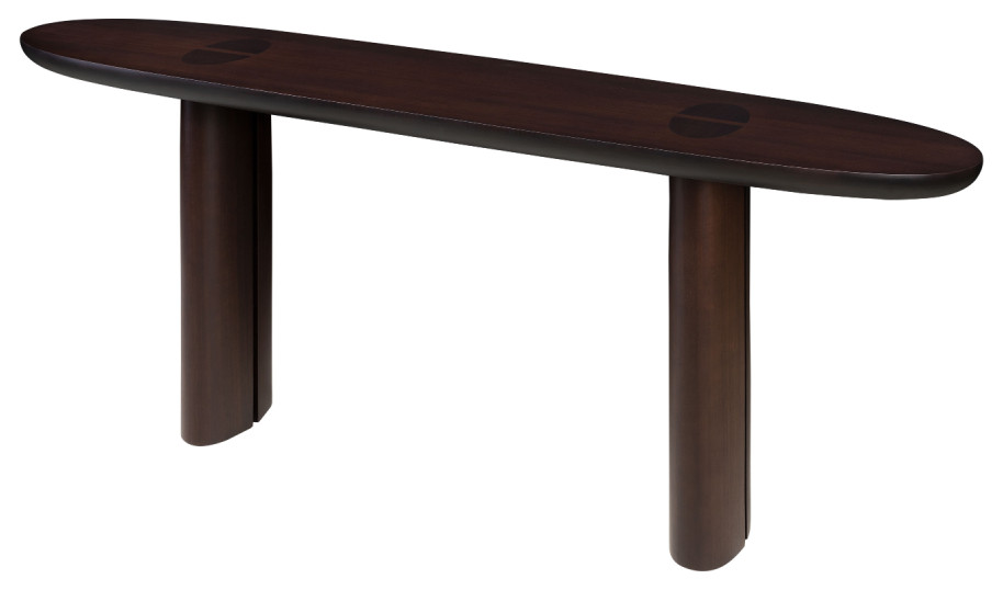 Smoked Eucalyptus Console Table  Versmissen Durban   Contemporary   Console Tables   by Oroa   Distinctive Furniture  Houzz