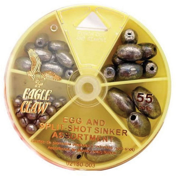 Eagle Claw 02180H 003 Egg Sinker And Split Shot As...