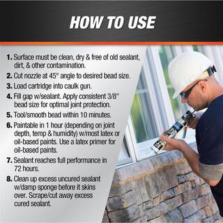 DAP Dynaflex Ultra 10.1 oz. Brown Advanced Exterior Window Door and Siding Sealant 18217