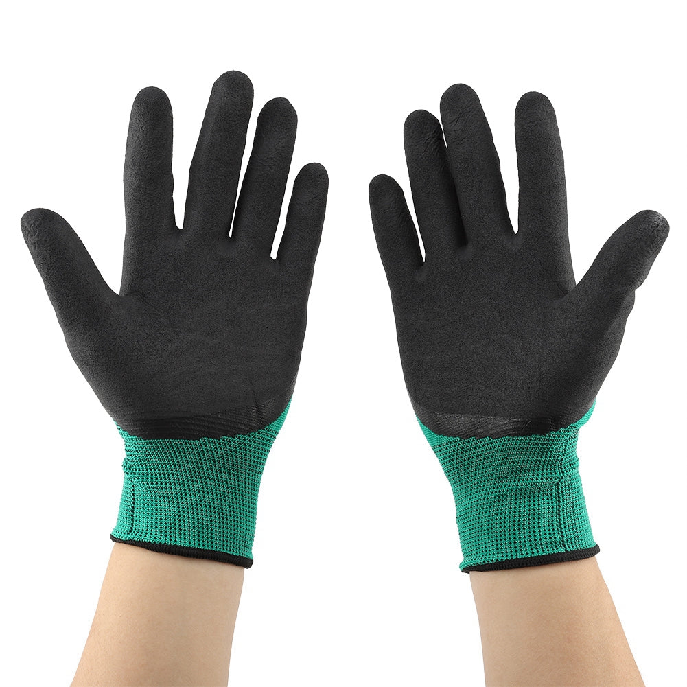 Handling Gloves, Prevent Slip Labor Gloves Green  For Garden Cleaning