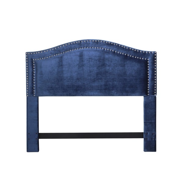 Chic Home Idun Velvet Upholstered Double Row Headboard - - 21527177