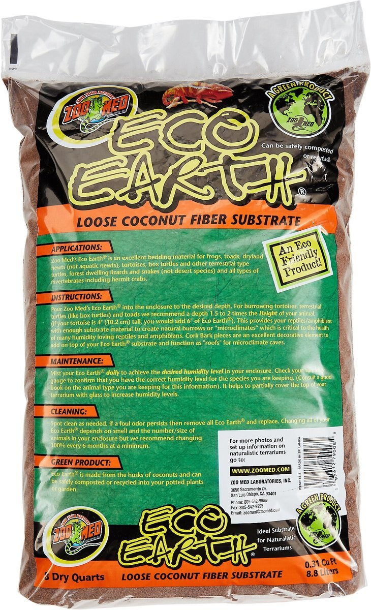 Zoo Med Eco Earth Loose Coconut Fiber Reptile Substrate