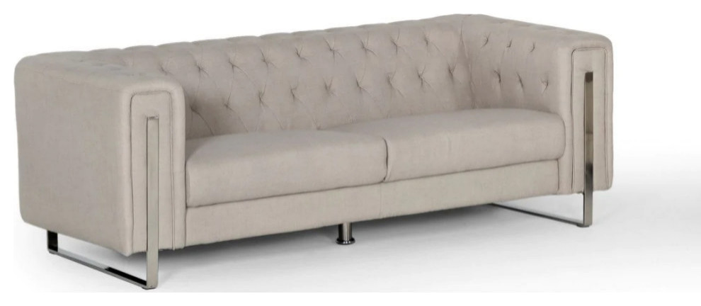 Bryan Modern Beige Sofa   Contemporary   Sofas   by Rustic Home Furniture Deco  Houzz