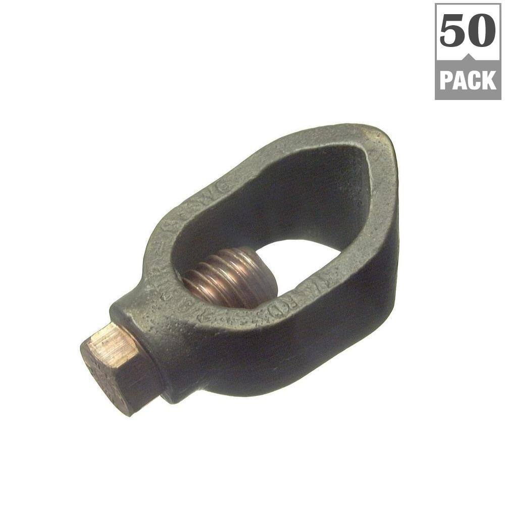 Halex 58 in. Ground Rod Clamp (50-Pack) 35906B