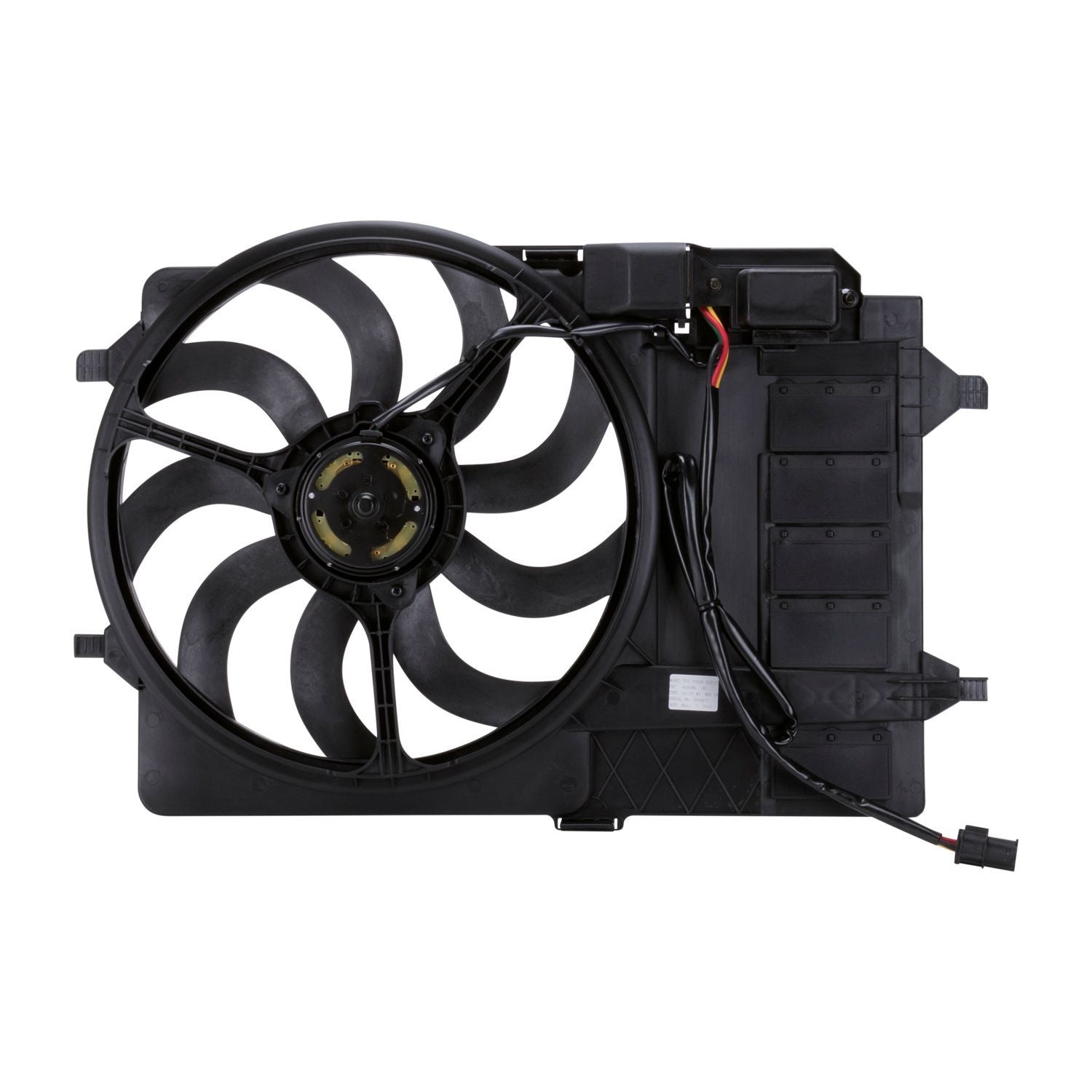 TYC 621080 Dual Radiator and Condenser Fan Assembly for Mini Cooper 17 11 7 il Fits 2006 Mini Cooper