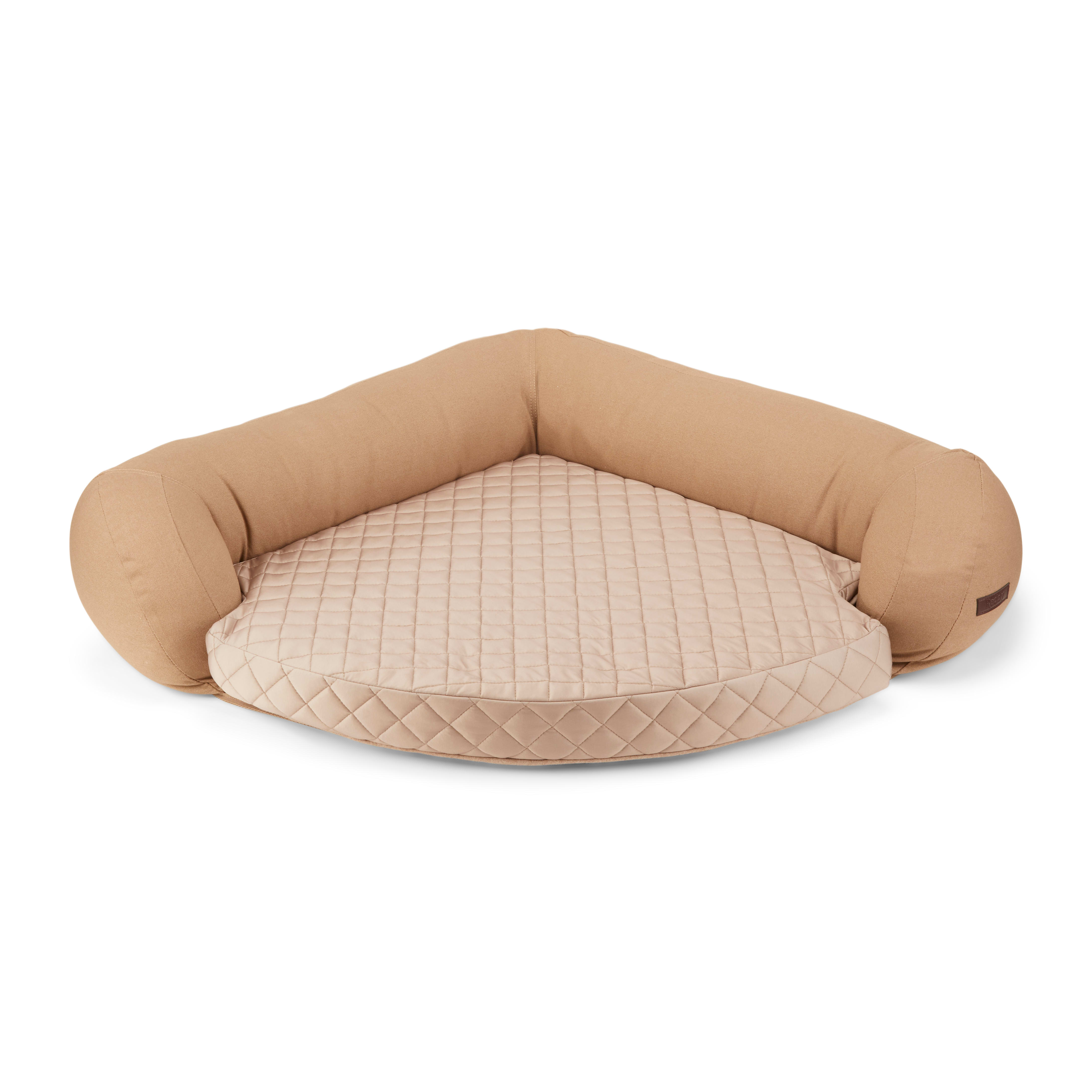 Reddy Tan Cozy  Cool Touch Corner Dog Bed， 34