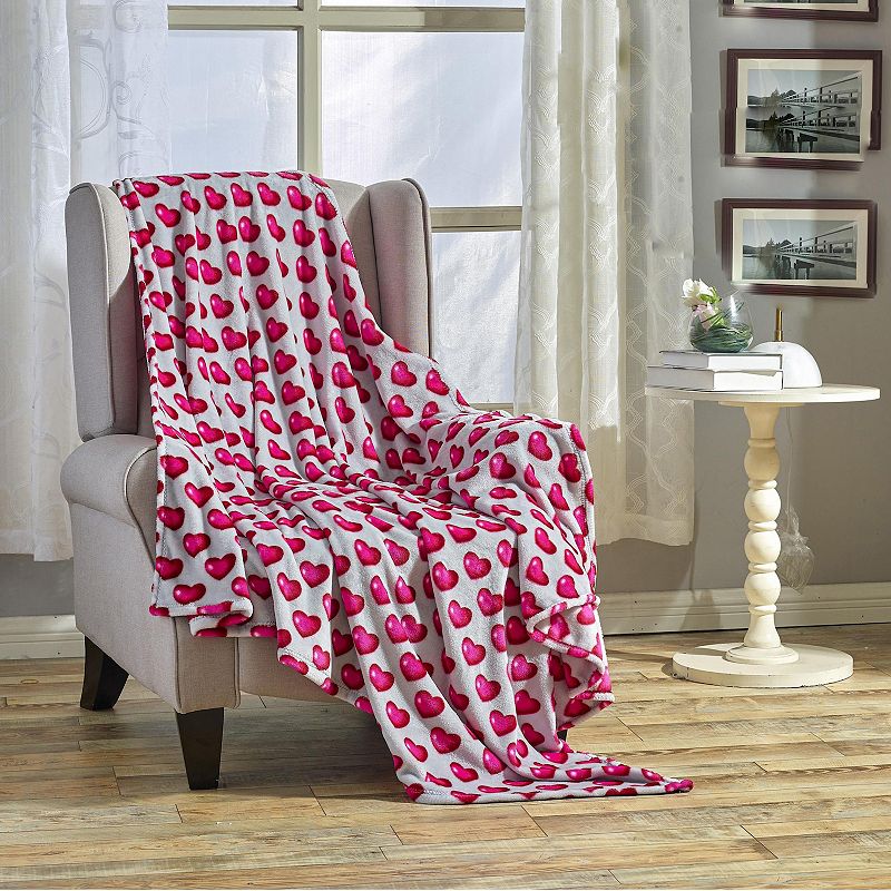 Plazatex Juliette Microplush Decorative All Season 50 X 60 Throw Blanket