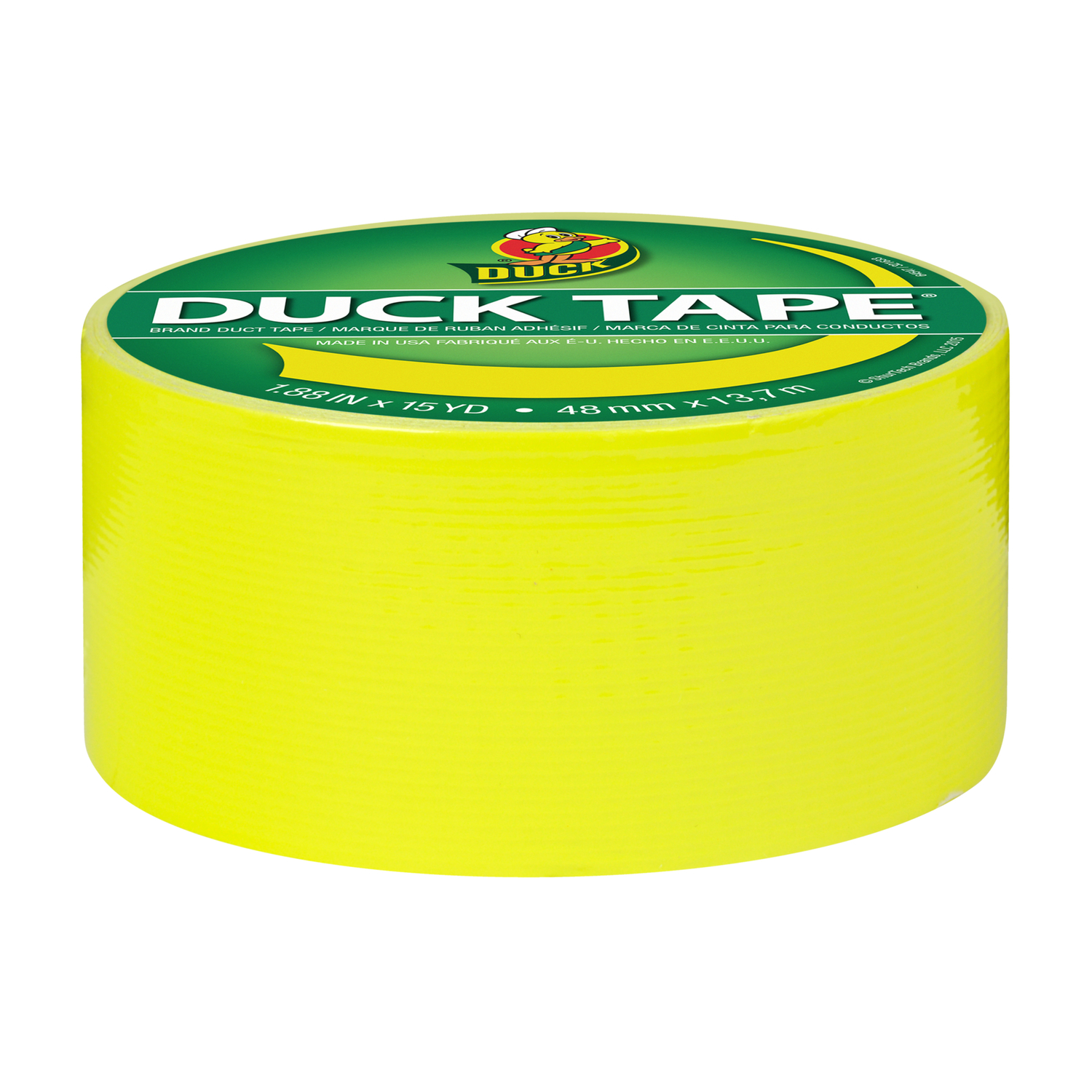 Duck 1.88 in. W X 15 yd L Yellow Solid Duct Tape