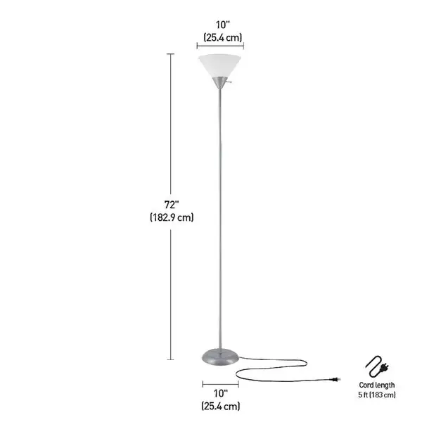 Porch and Den Ashbrook Silver 72-inch Floor Lamp