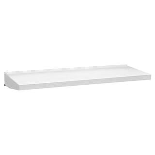 Gladiator Premier Series 12 in. x 30 in. Steel Garage Wall Shelving in Hammered White GAWA30SFZW