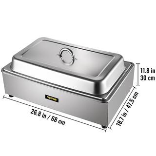 VEVOR Commercial Food Warmer 9.5 qt. Electric Soup Warmers Grade Stainless Steel Bain Marie Buffet Equipment 400W ZZBWTCG11110V2UH6V1