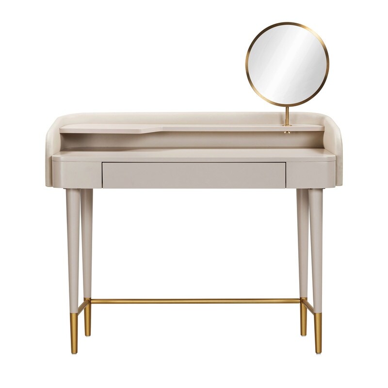 Penelope Vegan Leather Wrapped Vanity Desk