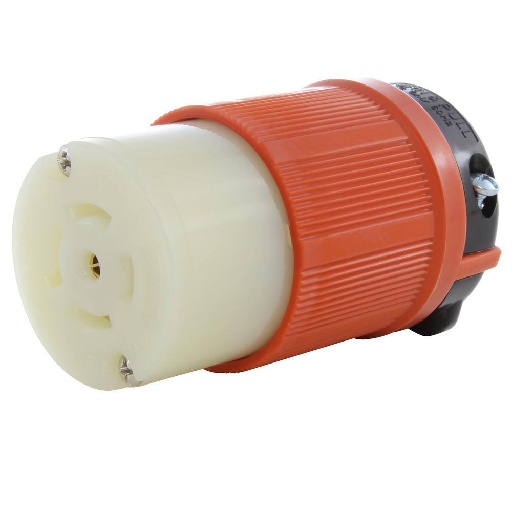 AC WORKS NEMA 20 Amp 3-Phase 120208-Volt 3PY 5-Wire Locking Female Connector with UL C-UL Approval ASL2120R