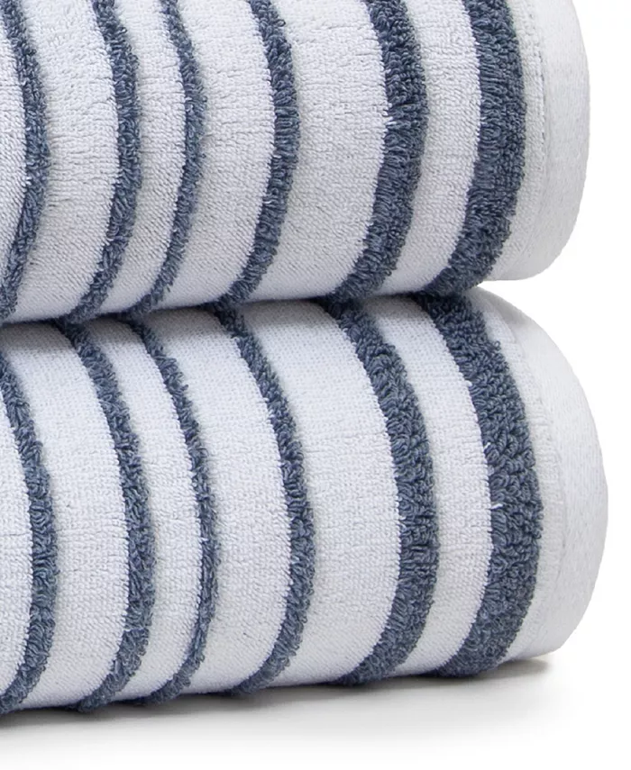 Cassadecor Urbane Stripe Cotton Bath Towel 30 x 56