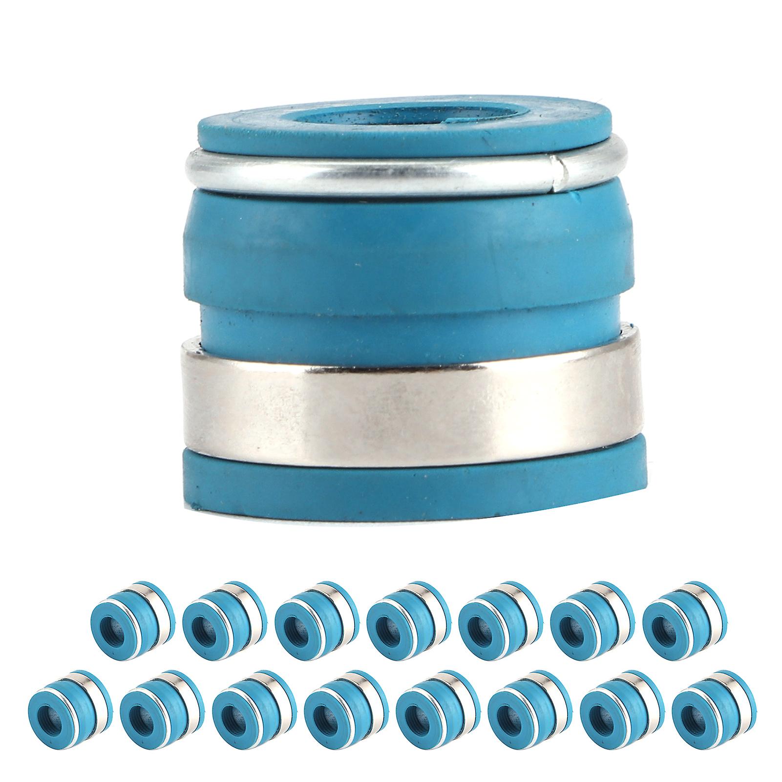 16pcs Valve Stem Oil Seals Set Fluororubber Excellent Sealing Parts Fit For Gm Sbc V8 Engine