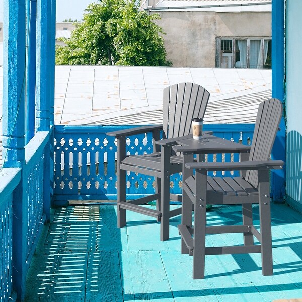 Patio Bar Stools Chairs Outdoor Tall Adirondack Arm Chairs Set of 2and4