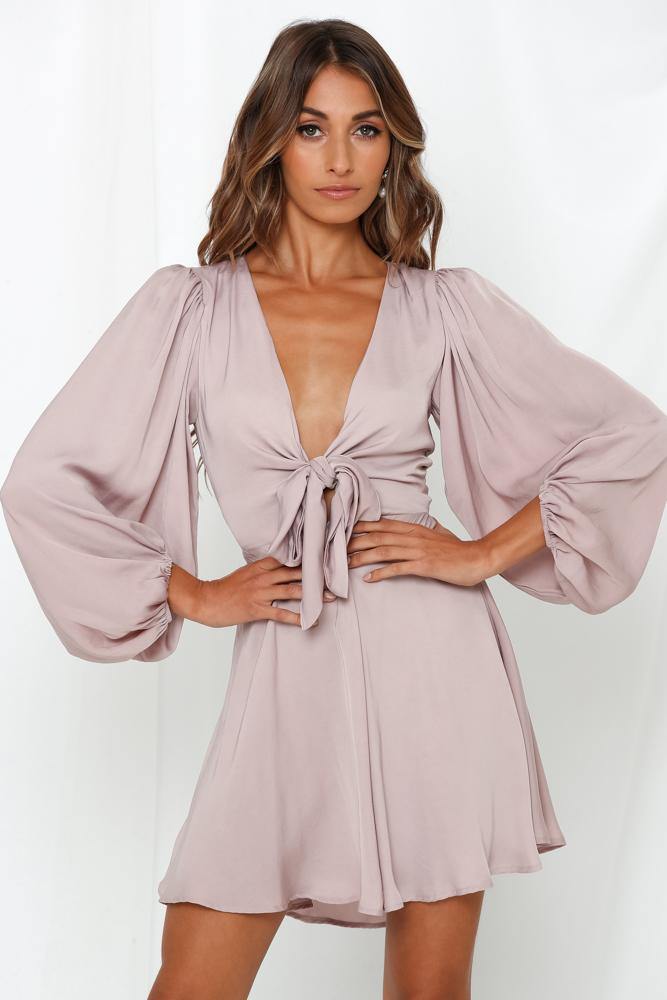 Okay To Be Different Dress Mauve