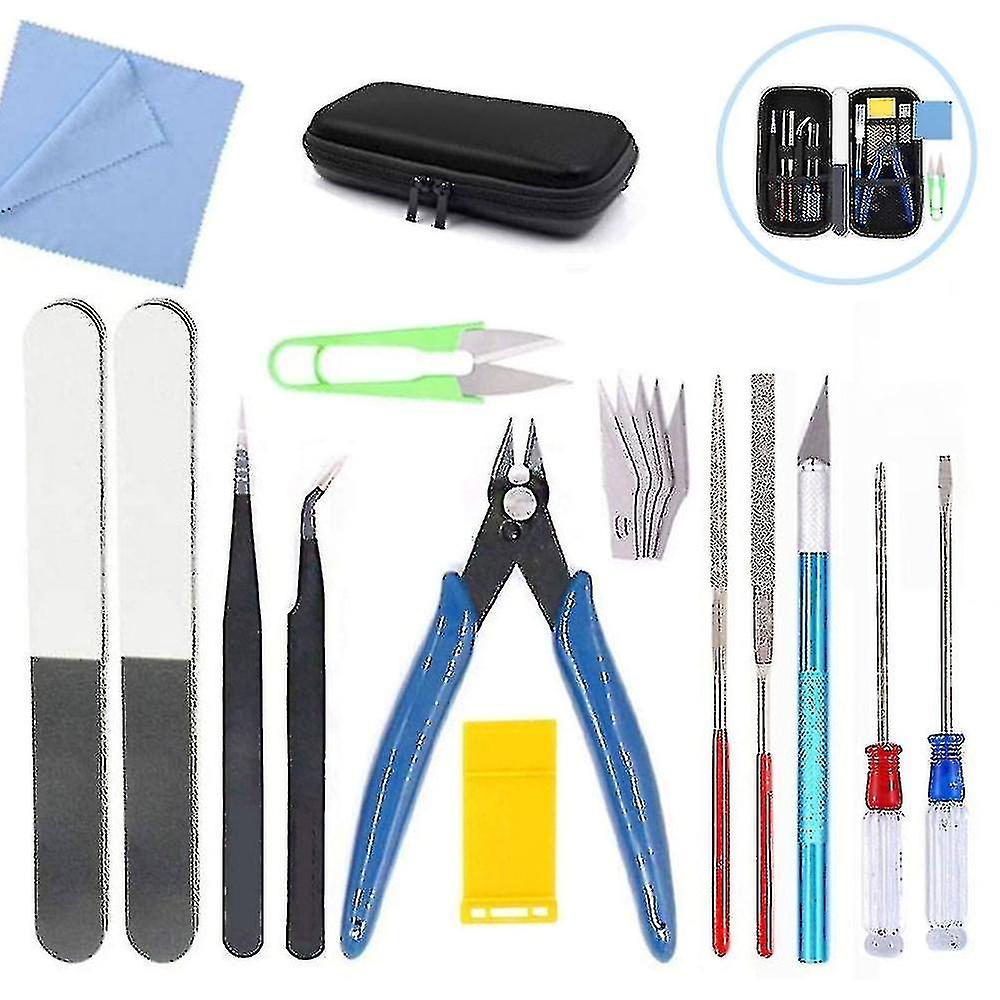 15 Pcs Model Tools Kit Gundam Modeler Basic Tools Hobby Building