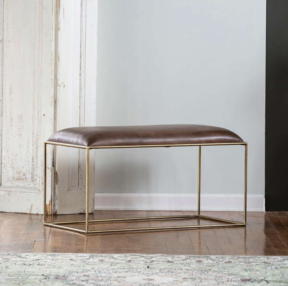 Matthew Izzo Home Glimmer Long Stool   Contemporary   Footstools And Ottomans   by Matthew Izzo  Houzz