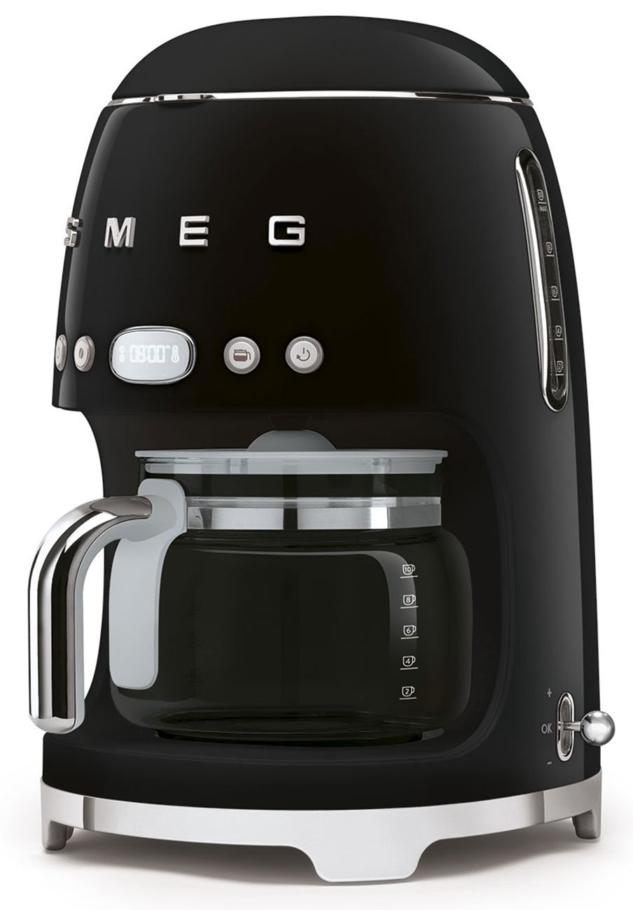 Smeg Retro Style Black Coffee Maker