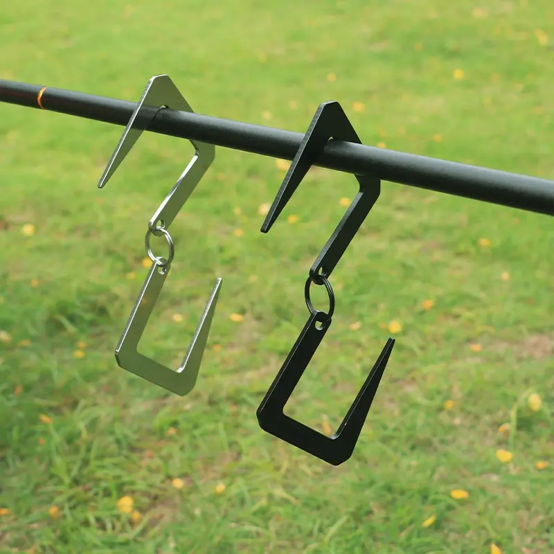 S Hook Outdoor Camping Spoon Pan Pot Utensils Hangers Two Way Storage Hook S Shaped Hanging Hook Door Closet Clothes Rack