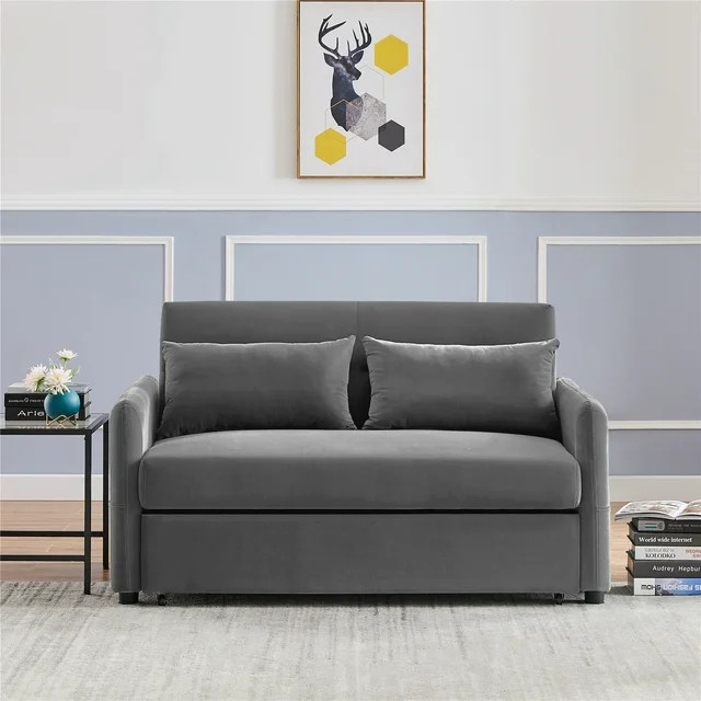 Modern Sleeper Sofa  Comfy Seat With 3 Levels Adjustable Backrest   Modern   Sleeper Sofas   by Declusia  Houzz