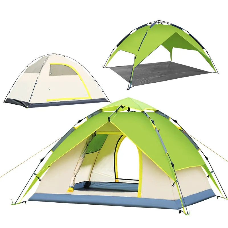 Wholesale Cheap 3 4 Person Waterproof Family Hiking Automatic Camping Tent