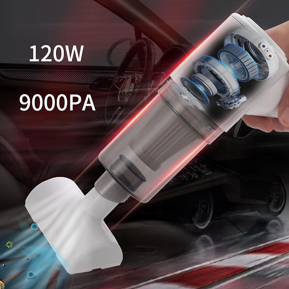 Handheld Vacuum Cleaner Cordless For Pet Hair Home Car Office Cleaning Rechargeable Portable Lightweight Wet Dry Small Dust Buster White No.251865