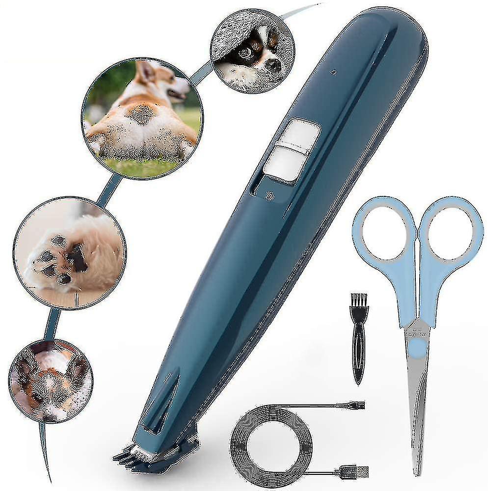 Pet Hair Clipper With Led Light， Professional Pet Hair Clipper For Dogs And Cats， Usb Charging， Electric Hair Clipper For Hair Around Face， Eyes， Ears