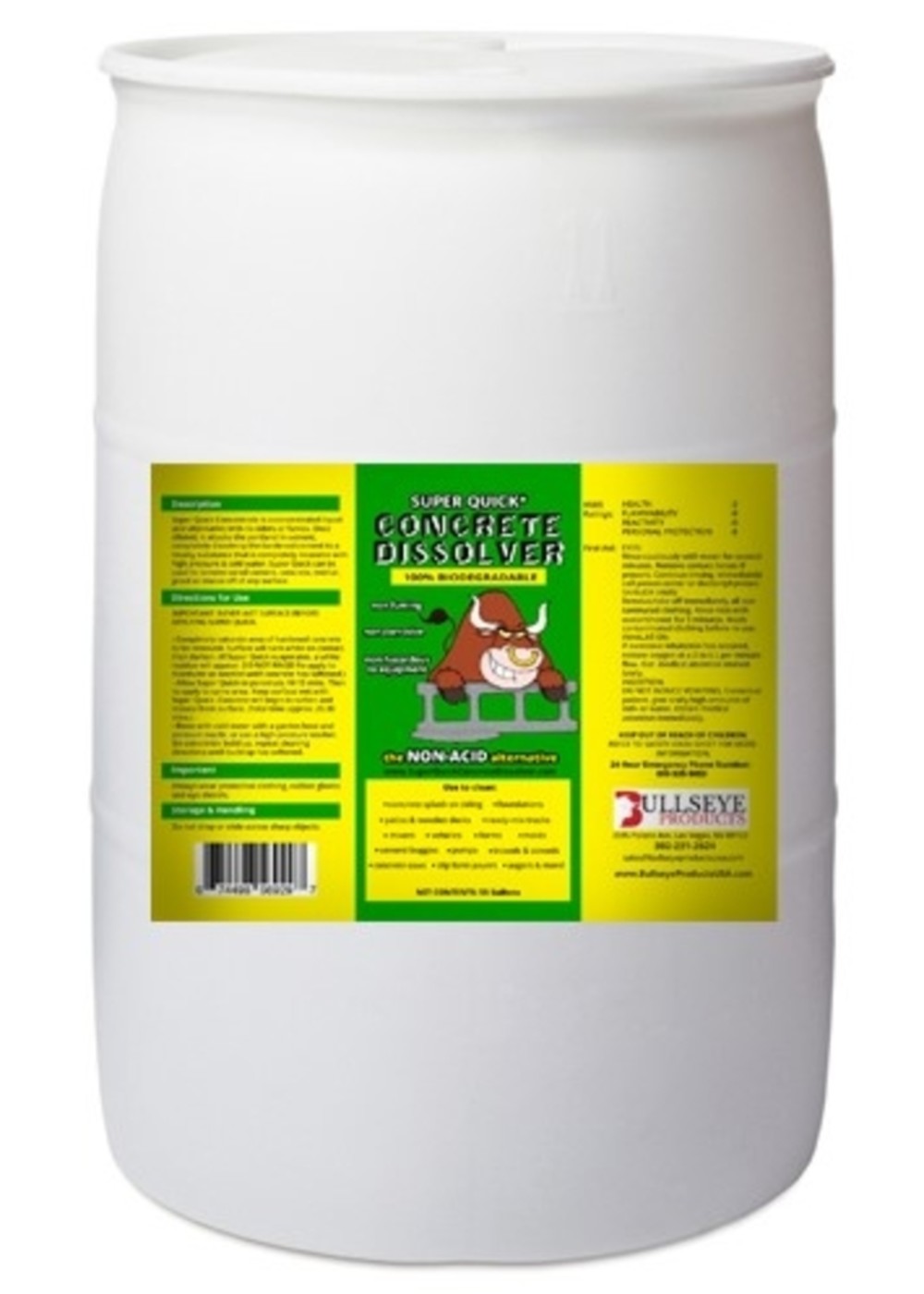 Bullseye Super Quick Concrete Dissolver 55 Gallon ;