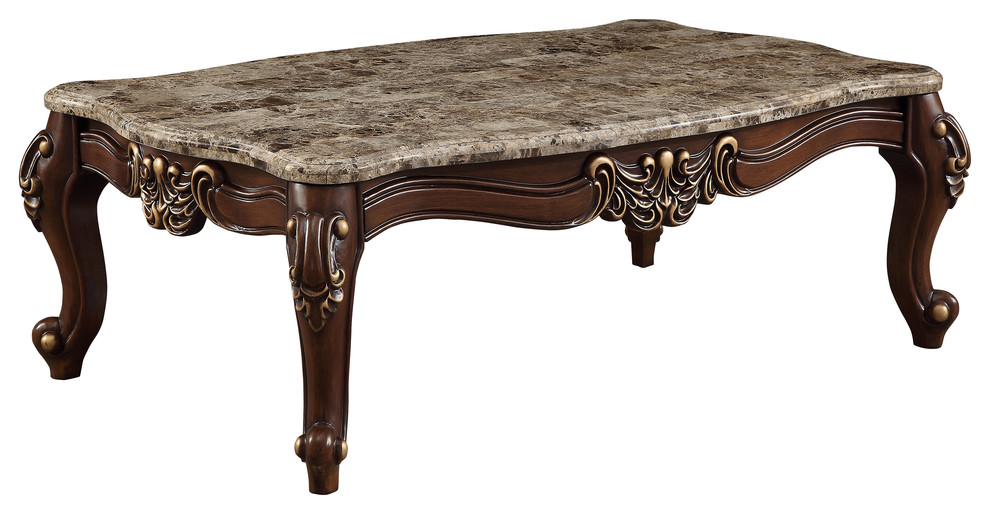 ACME Mehadi Coffee Table  Walnut   Victorian   Coffee Tables   by Acme Furniture  Houzz