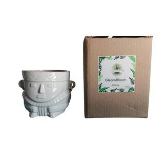 Clay planter Gleam Bloom White 506372O