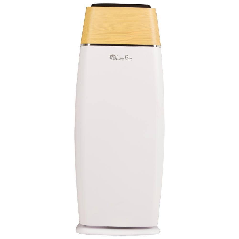 LivePure Sierra Series True HEPA Digital Tall Tower Air Purifier LP260TH-WT