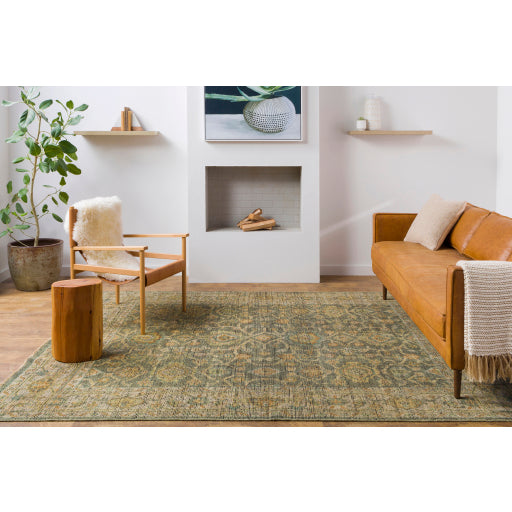 Reign NZ Border Wool Sage Rug