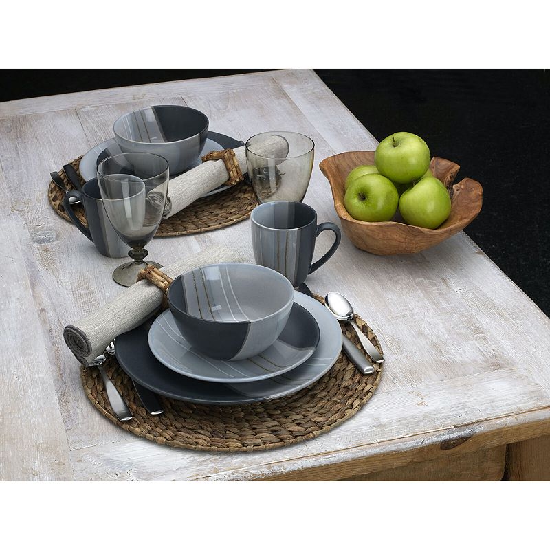 Pfaltzgraff Parker Gray 16-pc. Dinnerware Set