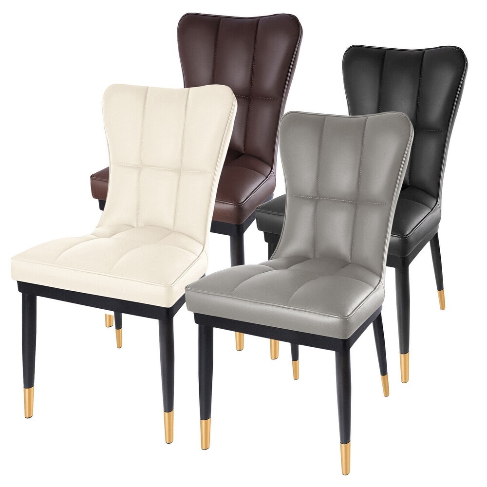 Faux Leather Upholstered Dining Chairs